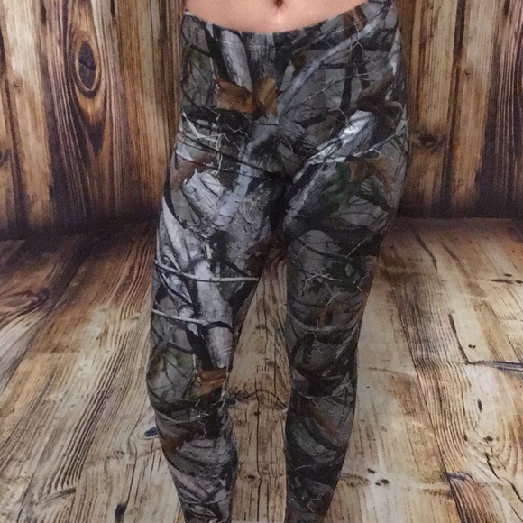 🌲MOOSEJEWEL🌲Peach skin 🍑 Camo Leggings - Picture 3 of 5